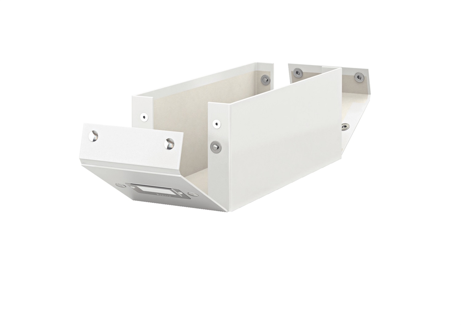 Leitz Scatola Archivio CD Click & Store - Bianco Metallizzato, 14,3x13,6x35,2 cm, Design Moderno ed Elegante, Facile Assemblaggio