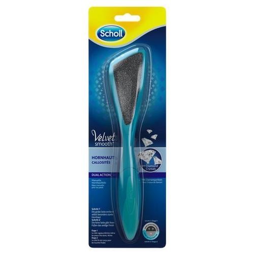 Scholl Velvet Smooth Lima per Calli con Particelle di Diamante - Rimozione Delicata e Finitura Setosa, 1 pz