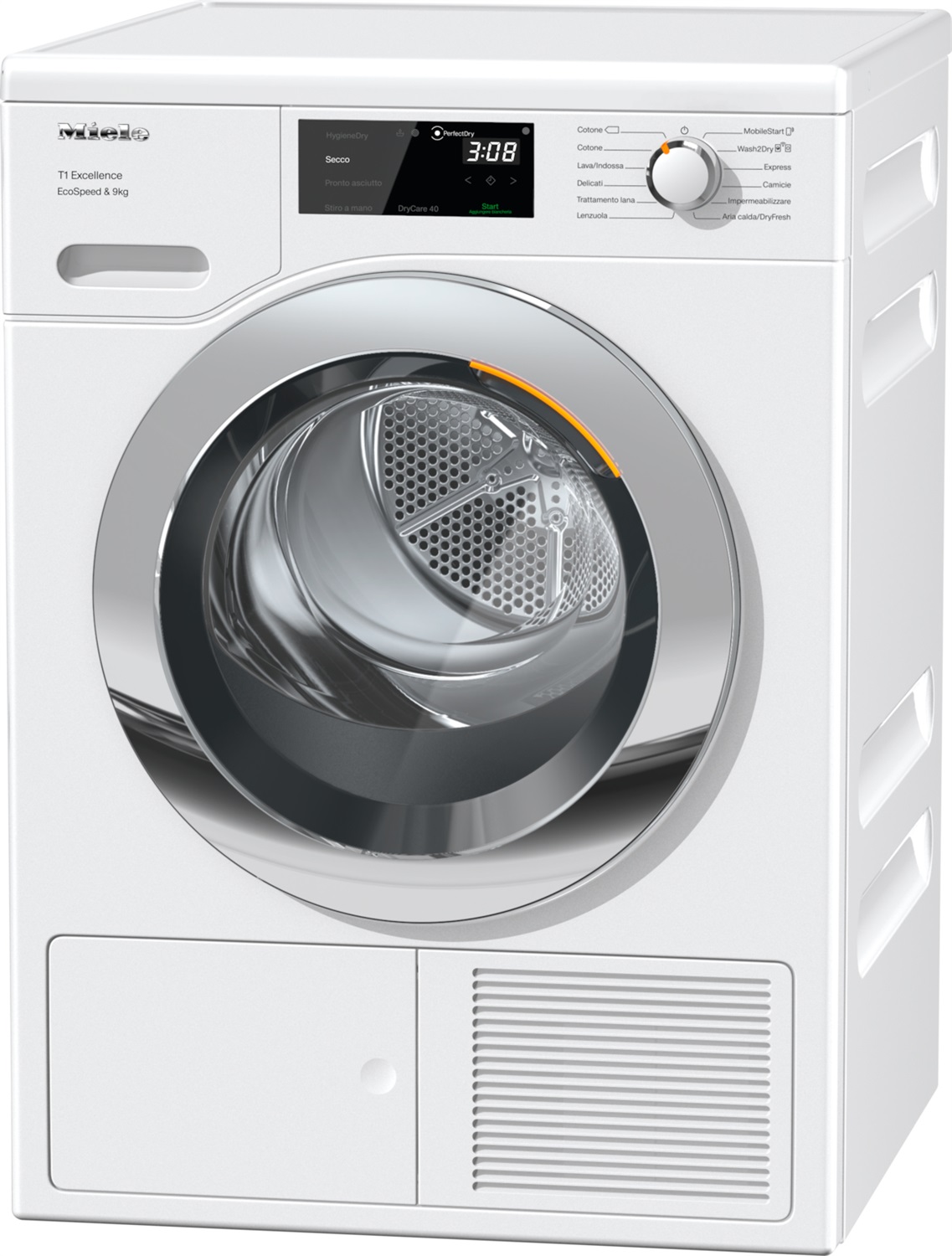 Miele TEH 785 WP Asciugatrice Libera Installazione Caricamento Frontale 8 kg A Pompa di Calore Bianco con Controllo Touch