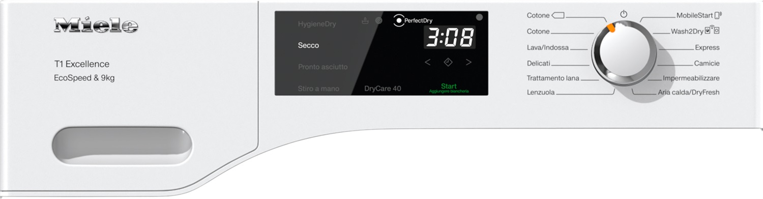 Miele TEH 785 WP Asciugatrice Libera Installazione Caricamento Frontale 8 kg A Pompa di Calore Bianco con Controllo Touch