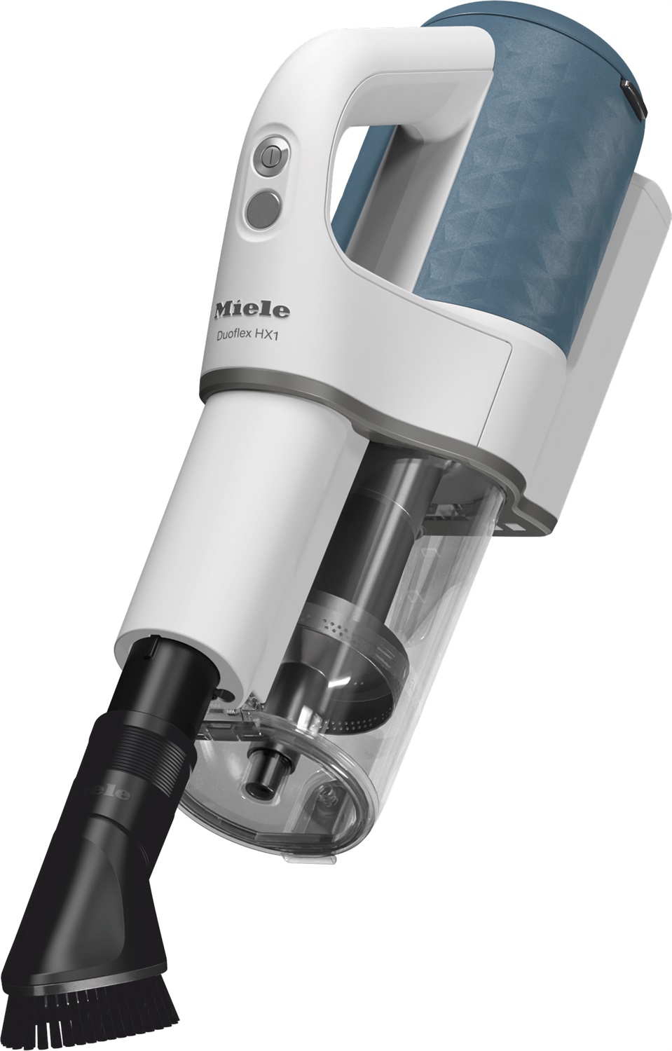 MIELE Duoflex HX1 Scopa Elettrica Senza Filo 160W con Batteria agli Ioni di Litio, Autonomia Fino a 55 Minuti, Turbo Spazzola e Tecnologia Ciclonica