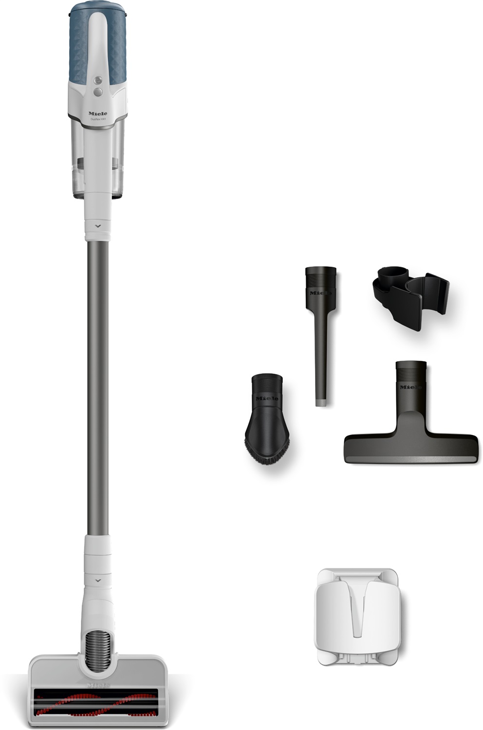 MIELE Duoflex HX1 Scopa Elettrica Senza Filo 160W con Batteria agli Ioni di Litio, Autonomia Fino a 55 Minuti, Turbo Spazzola e Tecnologia Ciclonica