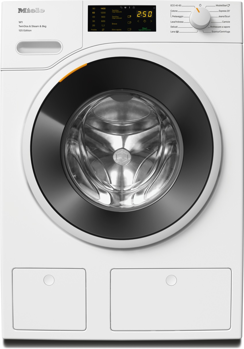 Miele W1 WWB680 WCS 125 Edition Lavatrice Caricamento Frontale 8 kg 1400 Giri/min Classe A Wi-Fi SteamCare TwinDos Bianco