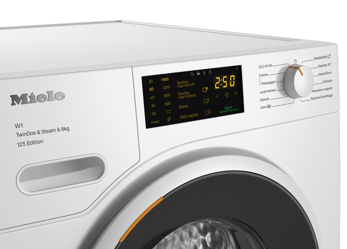 Miele W1 WWB680 WCS 125 Edition Lavatrice Caricamento Frontale 8 kg 1400 Giri/min Classe A Wi-Fi SteamCare TwinDos Bianco