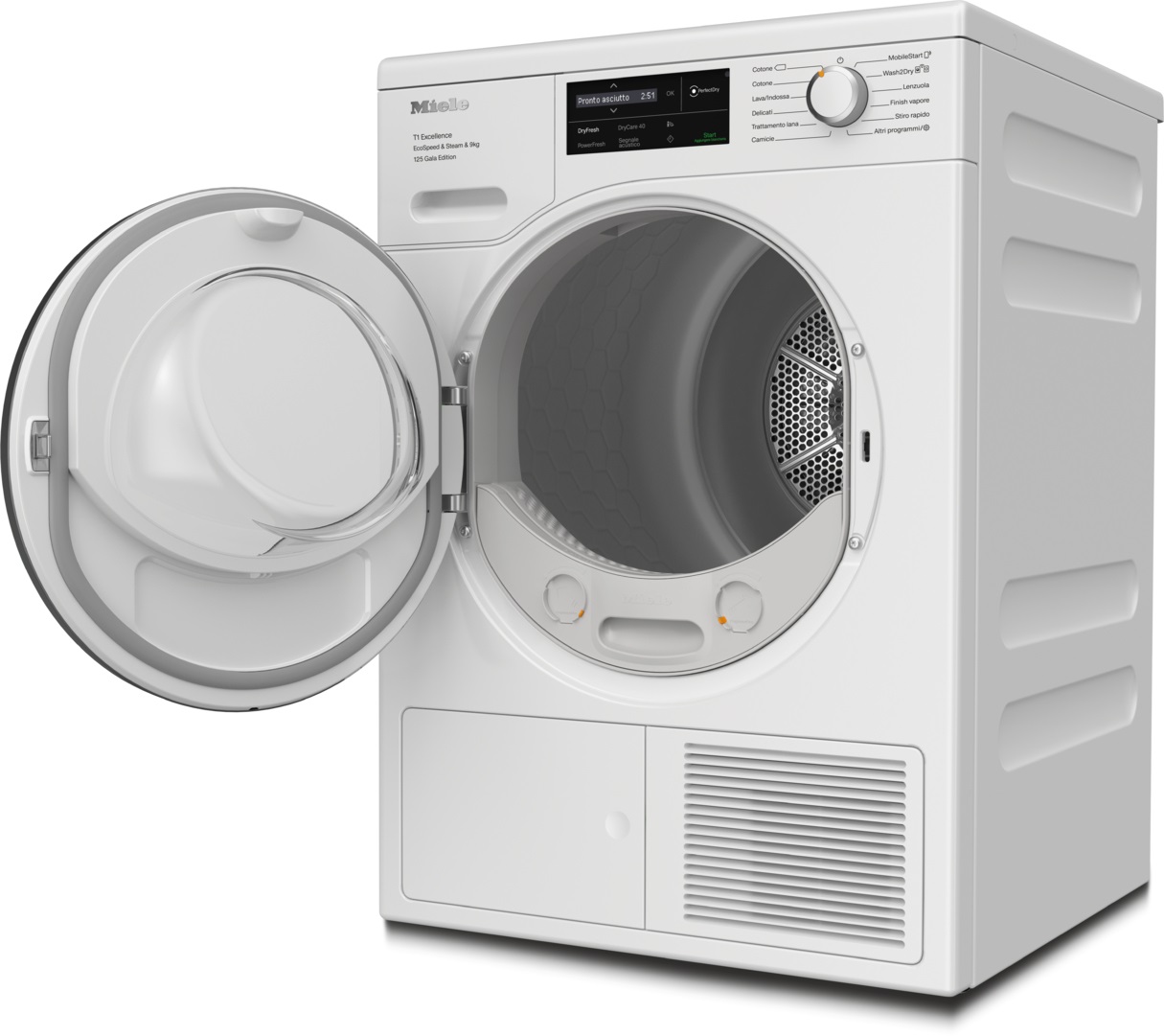 Miele TEL685 WP 125 Gala Edition Asciugatrice Libera Installazione Caricamento Frontale 9 kg A Pompa di Calore Bianco Wi-Fi Connect