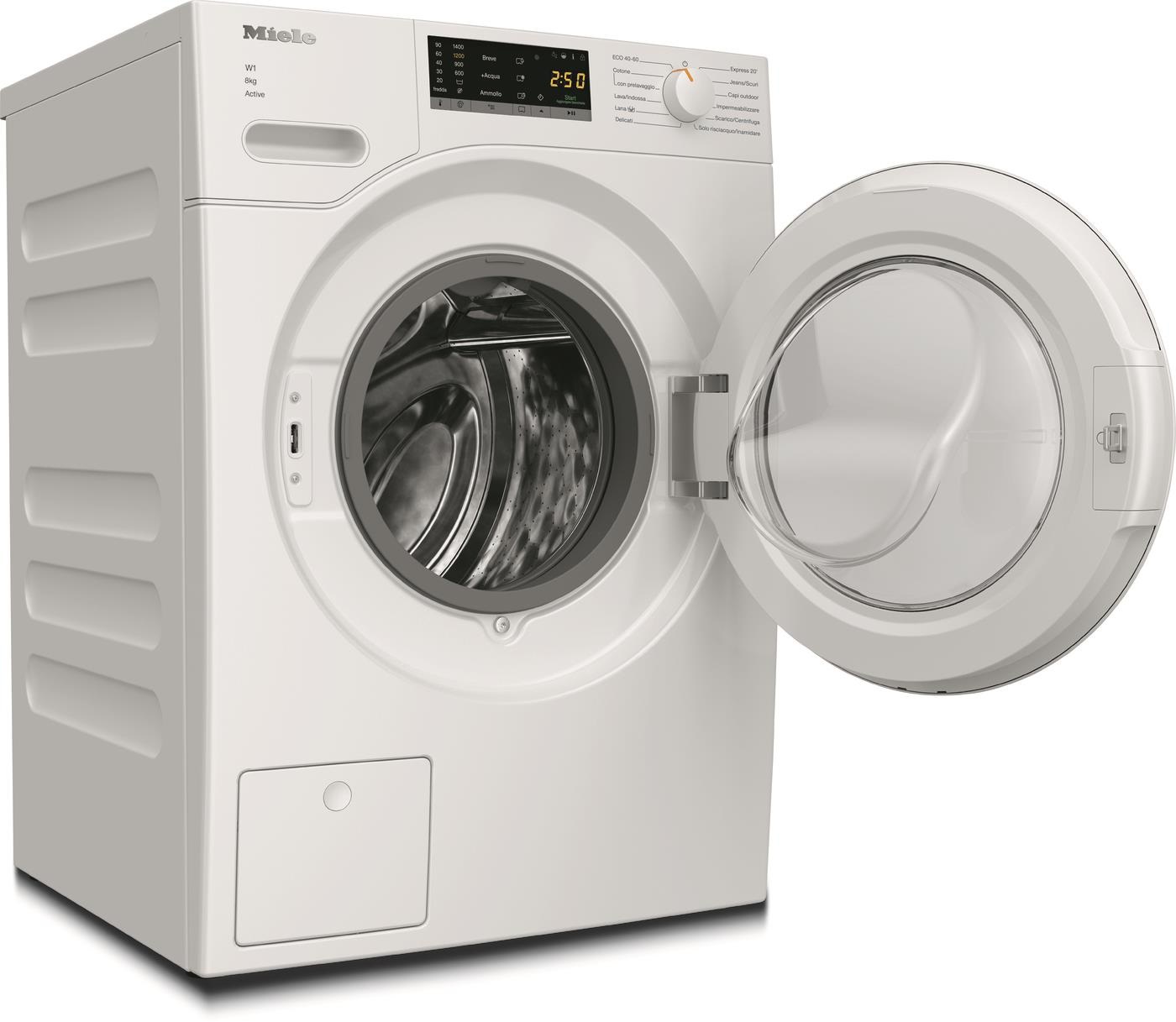 Miele WWA120 WCS Lavatrice Frontale 8 kg 1400 Giri/min Classe A-10% con Motore Inverter e CapDosing