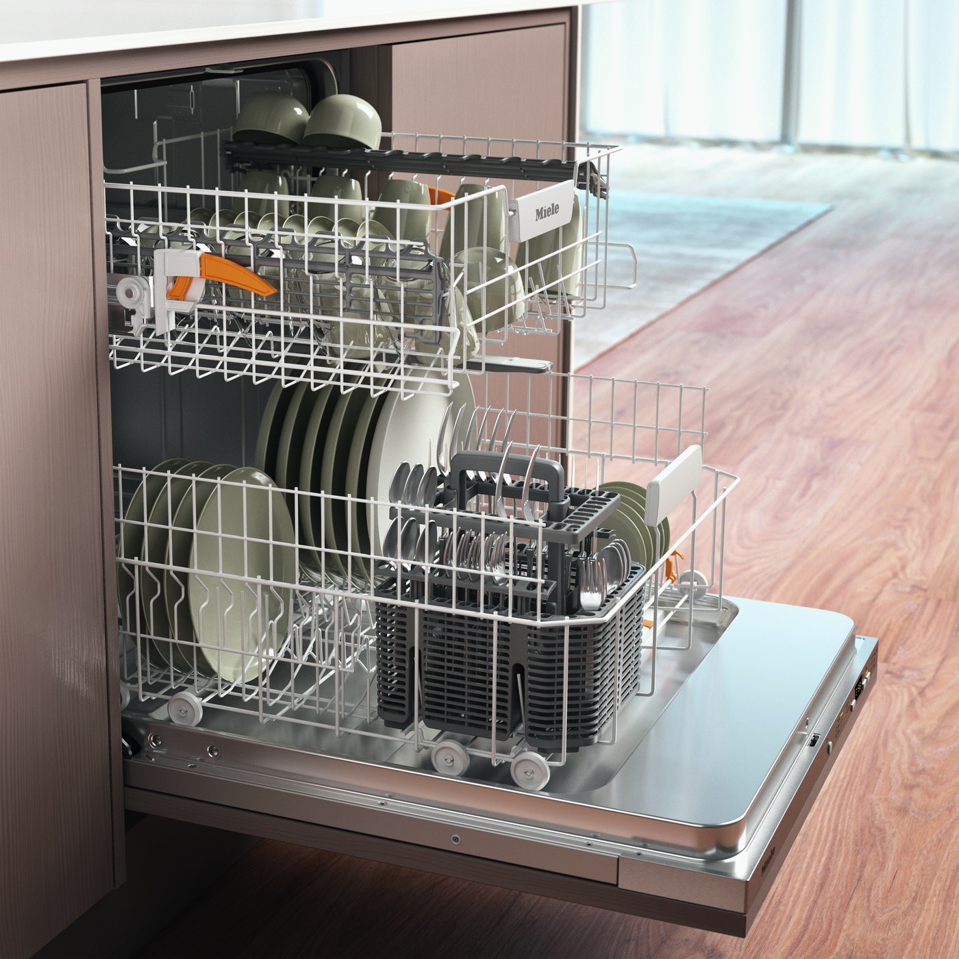 Miele G 5653 VI Lavastoviglie a Scomparsa Totale 13 Coperti Classe A Acciaio Inox con QuickPowerWash