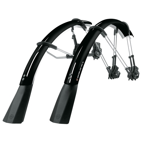 SKS Raceblade PRO XL - Set di parafanghi Unisex-Adult, Nero Matt, Taglia Unica, Chiusura rapida, Plastica resistente agli urti, Facile montaggio
