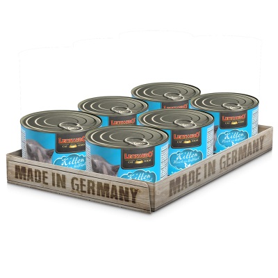 Leonardo Kitten Cibo Umido per Gattini - 6x200 g, Senza Cereali, Alimento Completo in Lattina