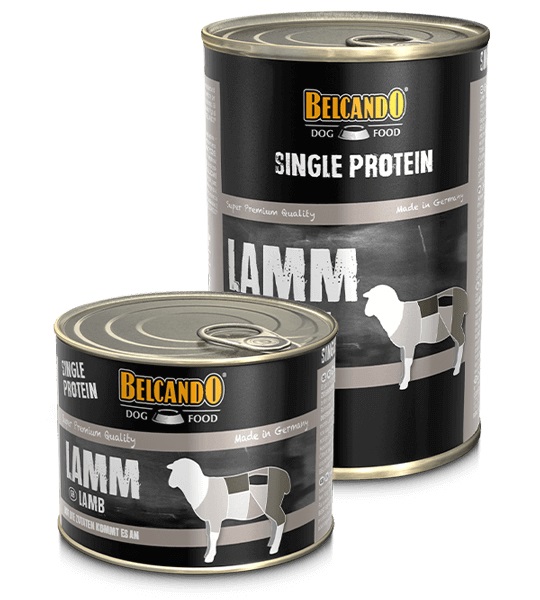 Belcando Cibo Umido Monoproteico per Cani all'Agnello 400 g - Alta Qualità, Senza Additivi, Ideale per Allergie Alimentari