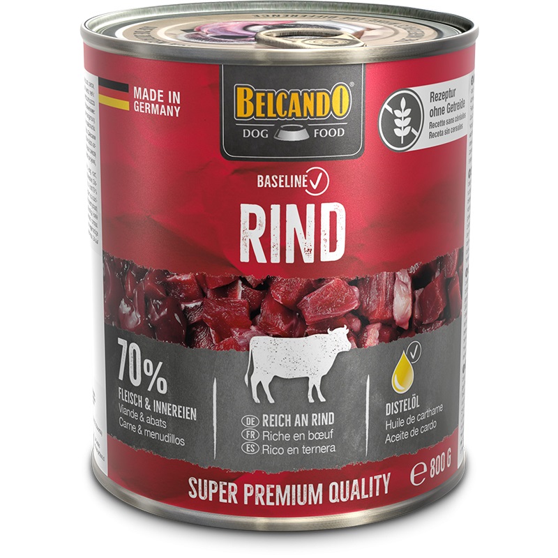 Belcando Baseline Cibo Umido per Cani Adulto al Manzo - 800 g