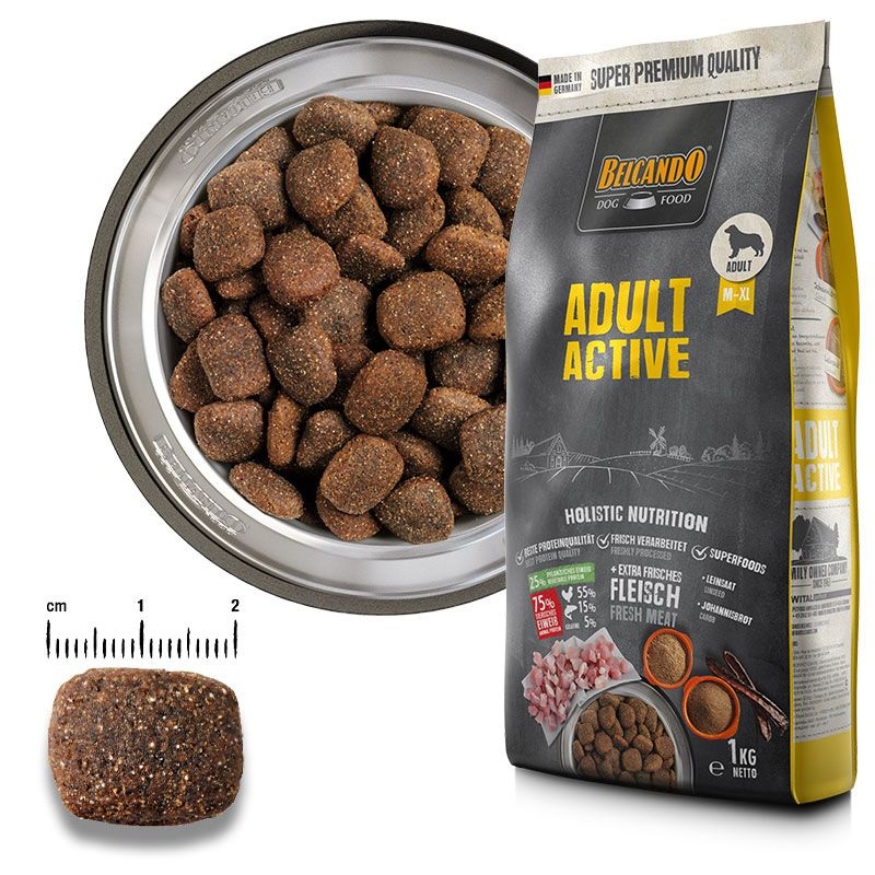 Belcando Adult Active - Cibo secco per cani adulti attivi e sportivi, 12,5 kg