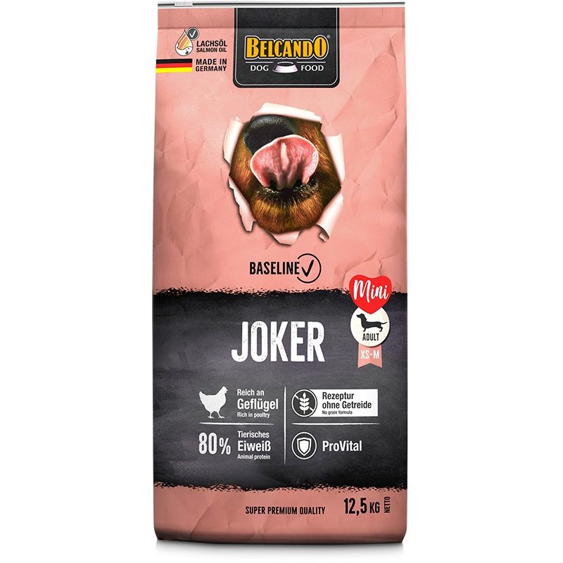 Belcando Baseline Joker Cibo Secco per Cani Senza Cereali 12,5 kg - Adatto per Cani Adulti di Piccola e Media Taglia