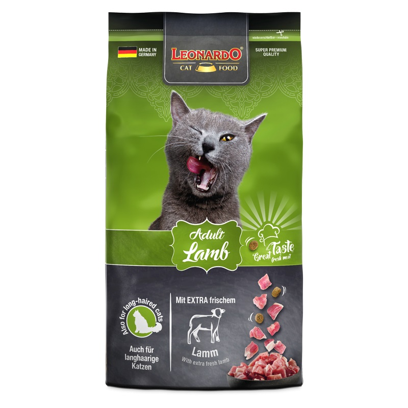 Leonardo Adult Classic Cibo Secco per Gatti - Agnello, 1,8 kg, Alta Digeribilità e Controllo pH Urinario