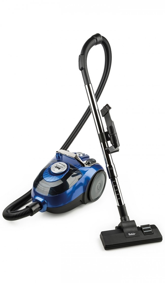 Fakir Apollo BL 150 - Aspirapolvere senza sacco 800 W con motore ad alte prestazioni, filtro EPA 10, ugello combinato e tubo telescopico in acciaio inox