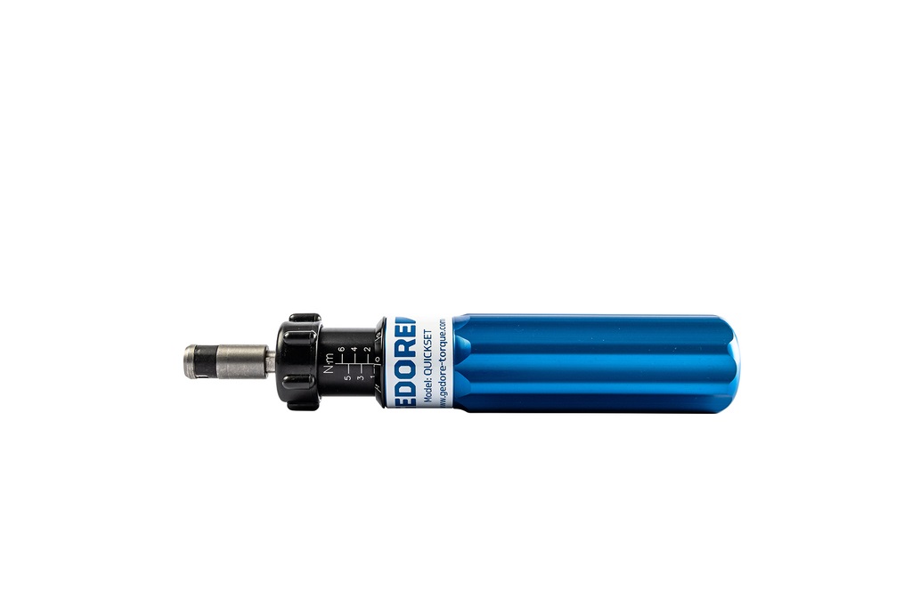 Gedore Cacciavite Dinamometrico S 1/4 1,2-6 Nm con Impugnatura in Alluminio e Certificazione DIN EN ISO 6789