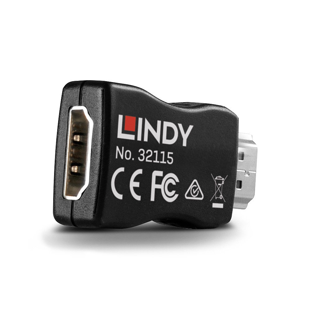 Lindy 32115 Emulatore HDMI 2.0 EDID 4K con Connettore USB 3.0 - Nero