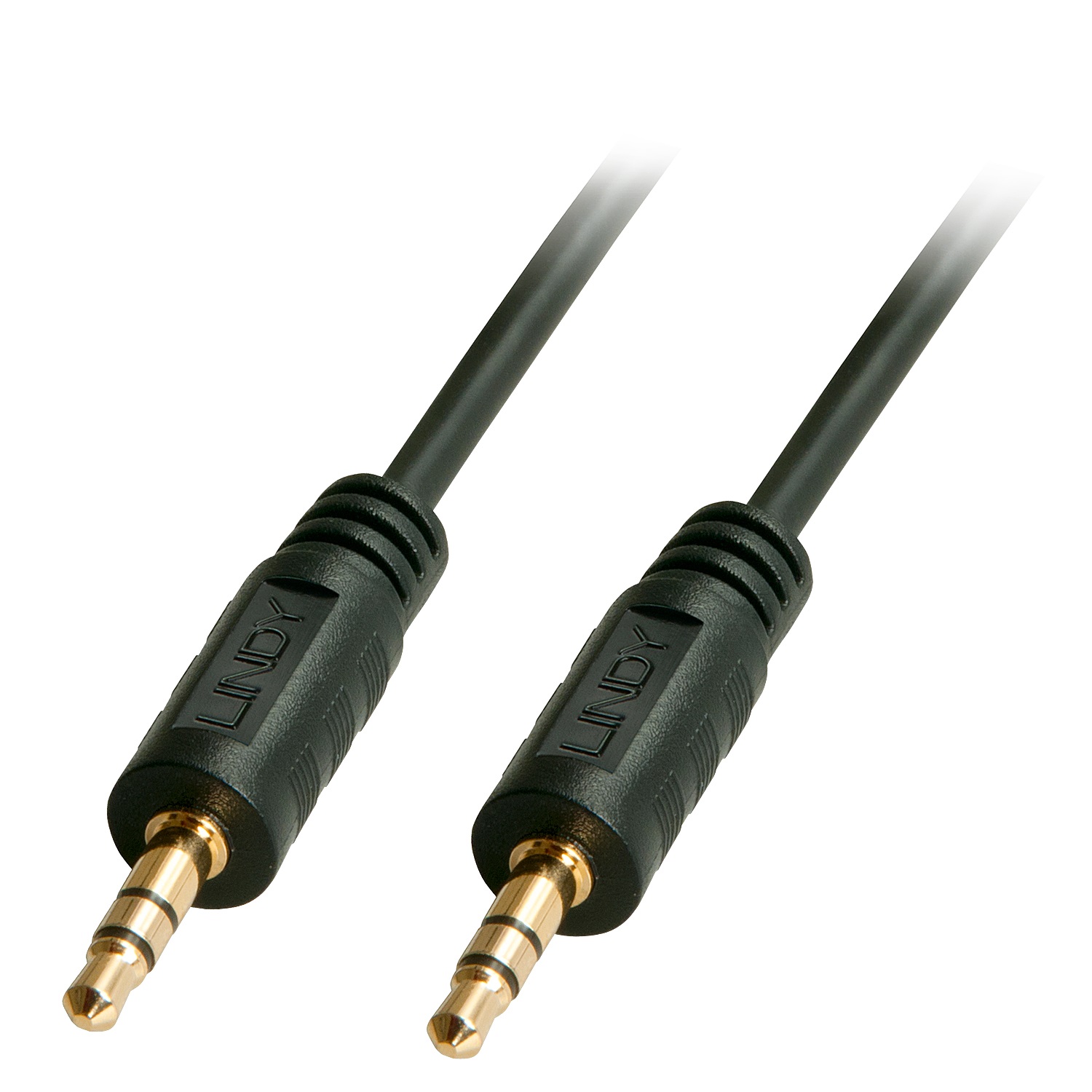 Lindy Cavo Audio Stereo 3.5mm M/M 5m - Nero, Connettori Placcati Oro
