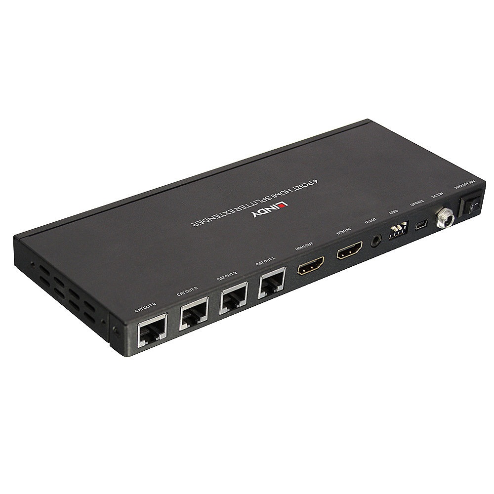 Lindy 38155 Estensore KVM 4 Porte HDMI & IR, Trasmettitore e Ricevitore, Distanza Fino a 50m, Supporto 4K