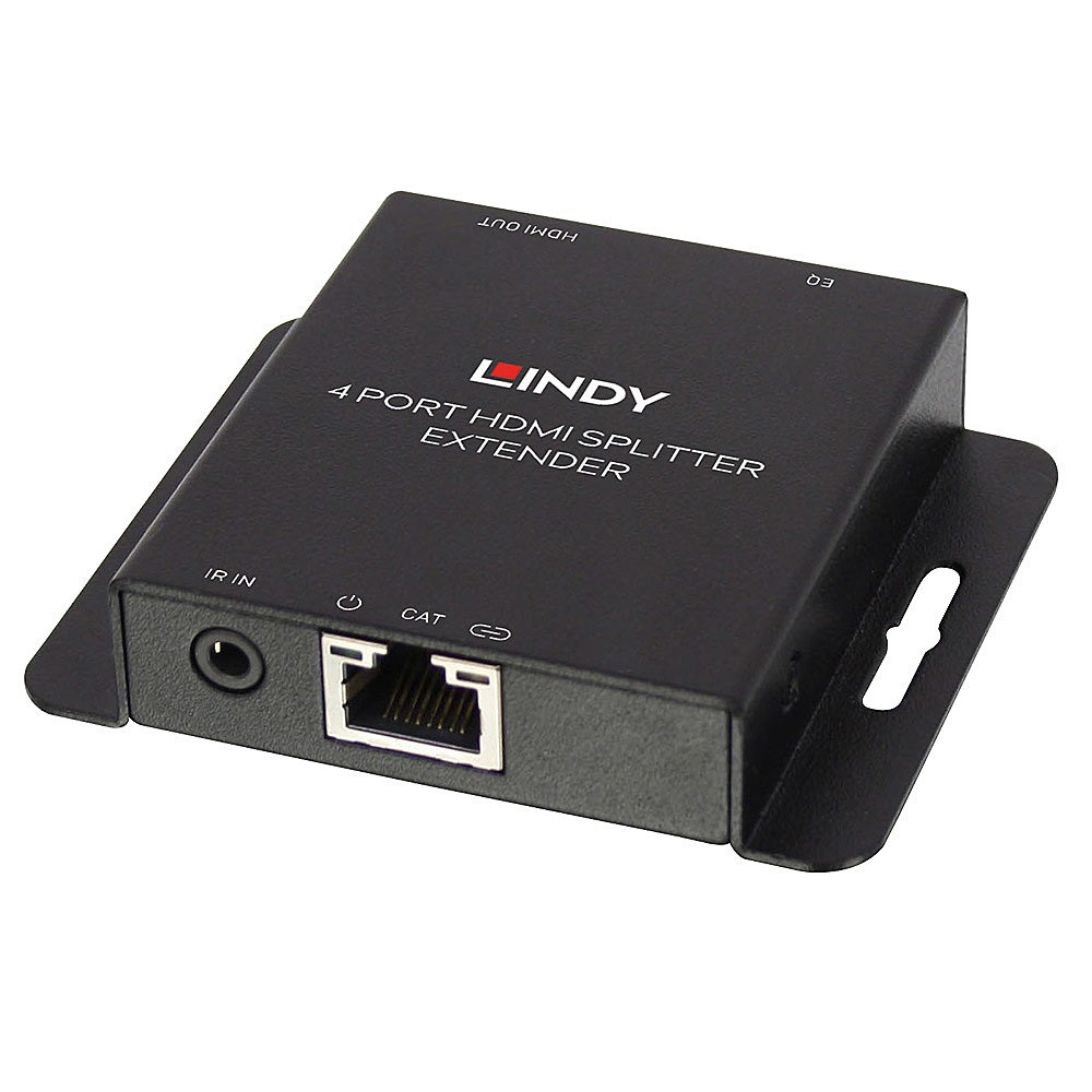Lindy 38155 Estensore KVM 4 Porte HDMI & IR, Trasmettitore e Ricevitore, Distanza Fino a 50m, Supporto 4K