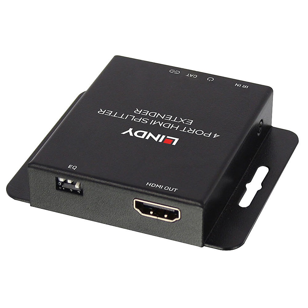 Lindy 38155 Estensore KVM 4 Porte HDMI & IR, Trasmettitore e Ricevitore, Distanza Fino a 50m, Supporto 4K