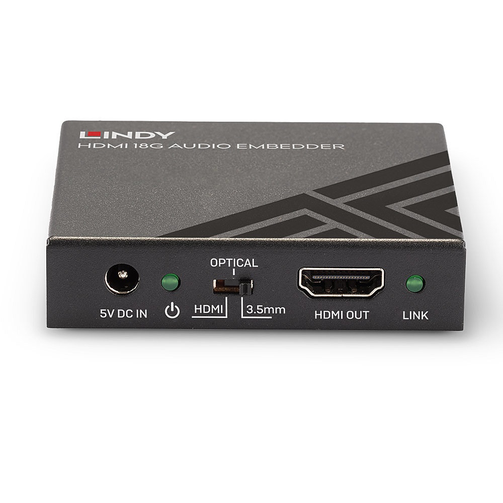 Lindy HDMI 18G Audio Embedder 38203 - Supporto 4K UHD fino a 4096x2160@60Hz