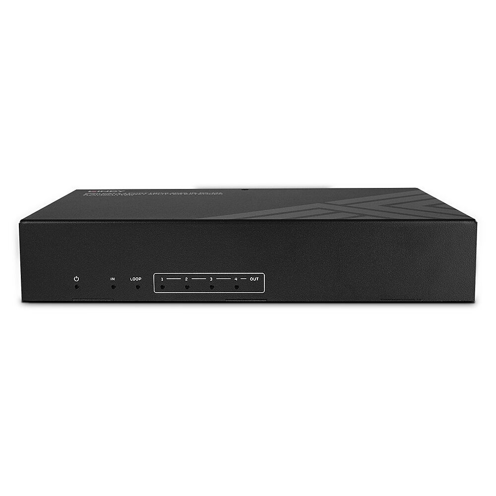 Lindy 38355 Ripartitore Video HDMI 4K 3840 x 2160 Pixel, Nero, Metallo