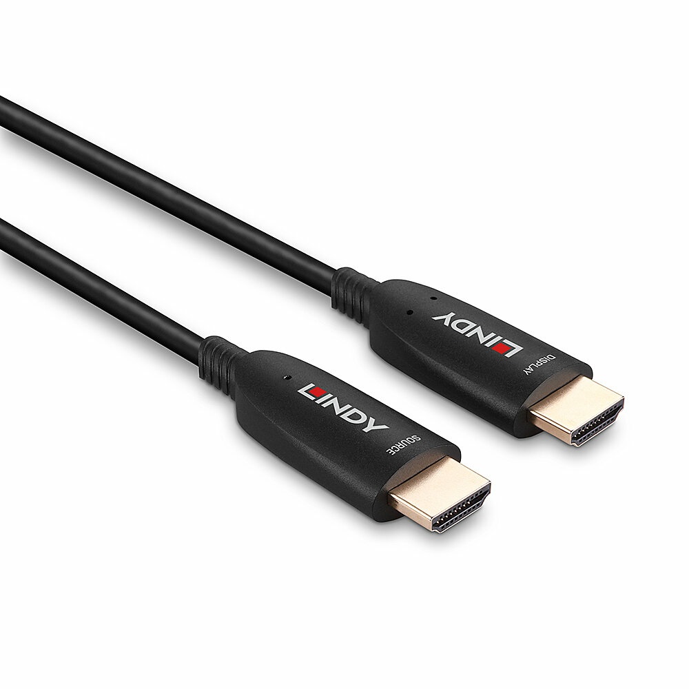 Lindy 38518 Cavo HDMI 100 m Tipo A (Standard) Nero - Placcatura Oro, Versione HDMI 2.1