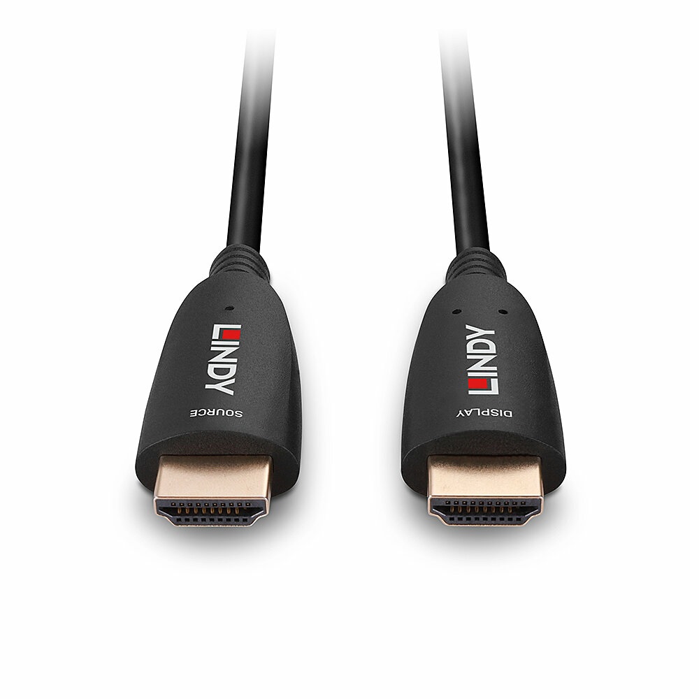 Lindy 38518 Cavo HDMI 100 m Tipo A (Standard) Nero - Placcatura Oro, Versione HDMI 2.1