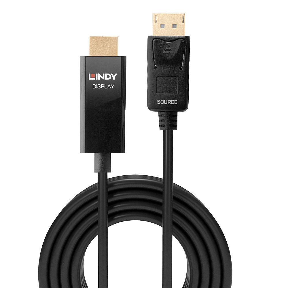 Lindy 40925 Cavo Active DisplayPort a HDMI 1 m con HDR - Risoluzione Fino a 4K
