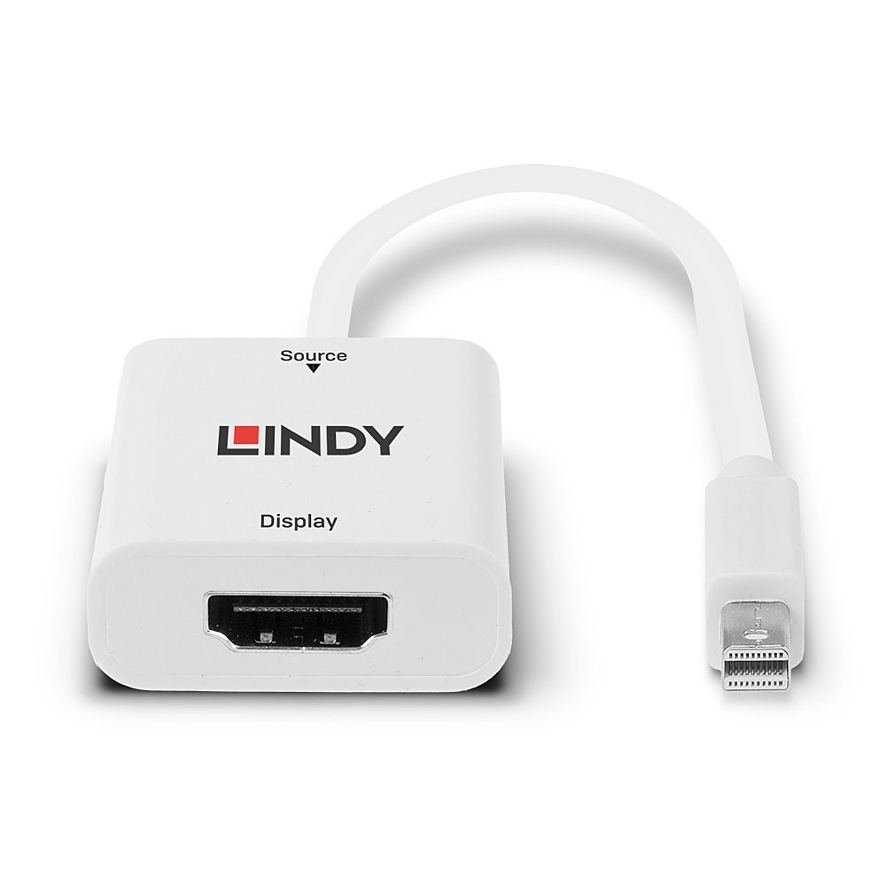 Lindy 41069 Adattatore attivo Mini DisplayPort 1.2 a HDMI 4K60 Eyefinity Bianco