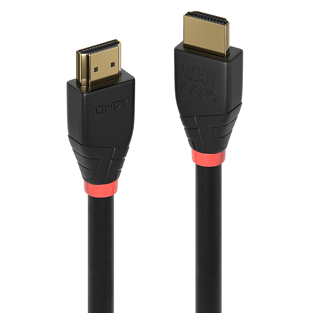 Lindy Cavo HDMI Attivo 25m Tipo A Standard fino a 4K60Hz con Audio Return Channel - Nero