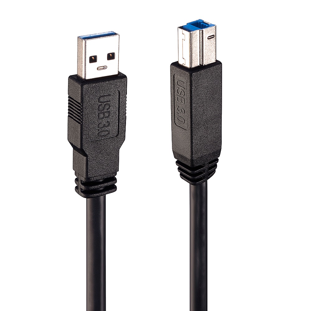 Lindy Cavo Attivo USB 3.2 Gen 1 (3.1 Gen 1) 10 m USB A a USB B Nero - Velocità fino a 5Gbps