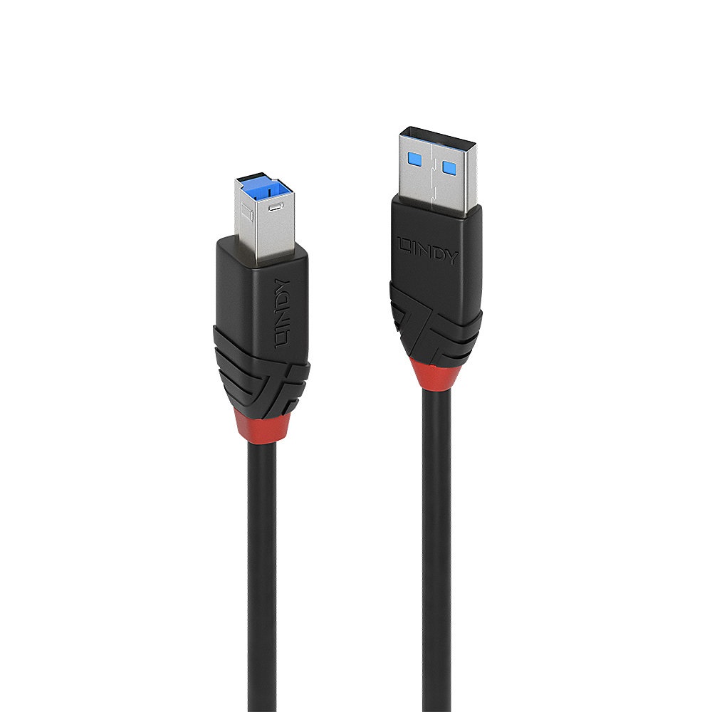 Lindy Cavo USB 3.2 Gen 1 (3.1 Gen 1) Attivo Slim 10 m USB A USB B Nero - Velocità fino a 5 Gb/s