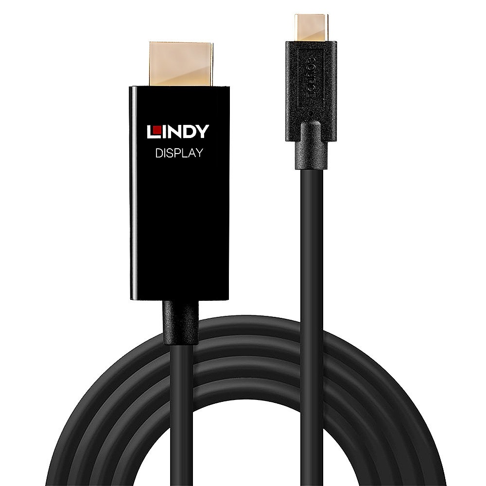 Lindy Cavo e Adattatore Video 2m USB Tipo-C a HDMI Tipo A (Standard) - Maschio-Maschio