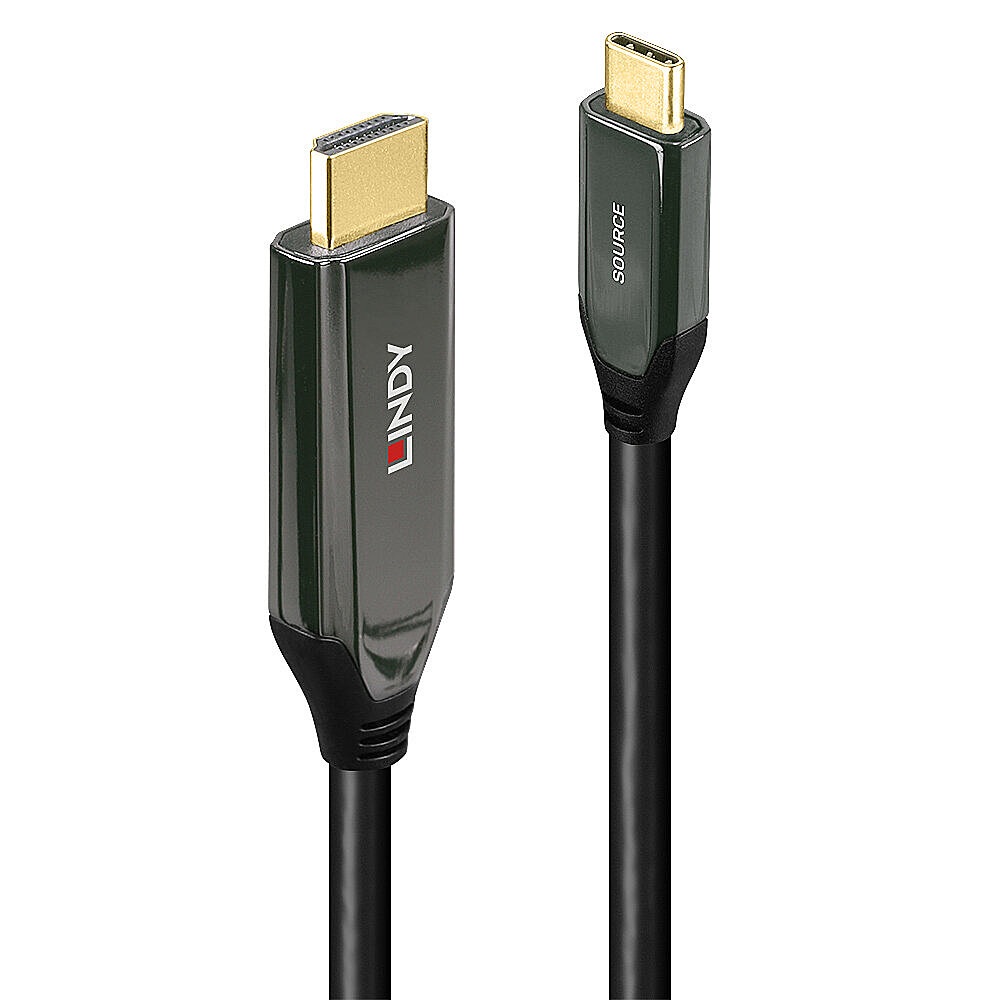 LINDY Cavo Adattatore USB Tipo-C a HDMI 8K60 da 1 m - Supporto Risoluzioni Fino a 7680x4320@60Hz