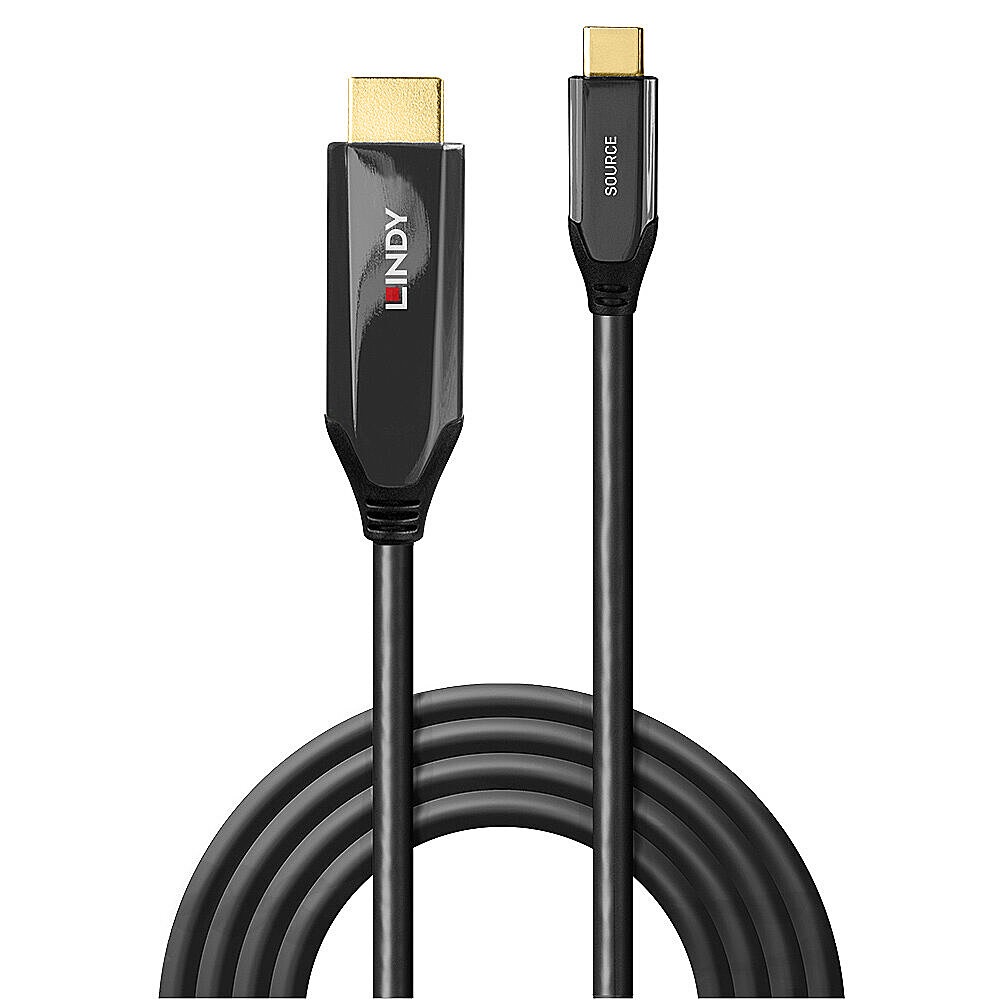 LINDY Cavo Adattatore USB Tipo-C a HDMI 8K60 da 1 m - Supporto Risoluzioni Fino a 7680x4320@60Hz