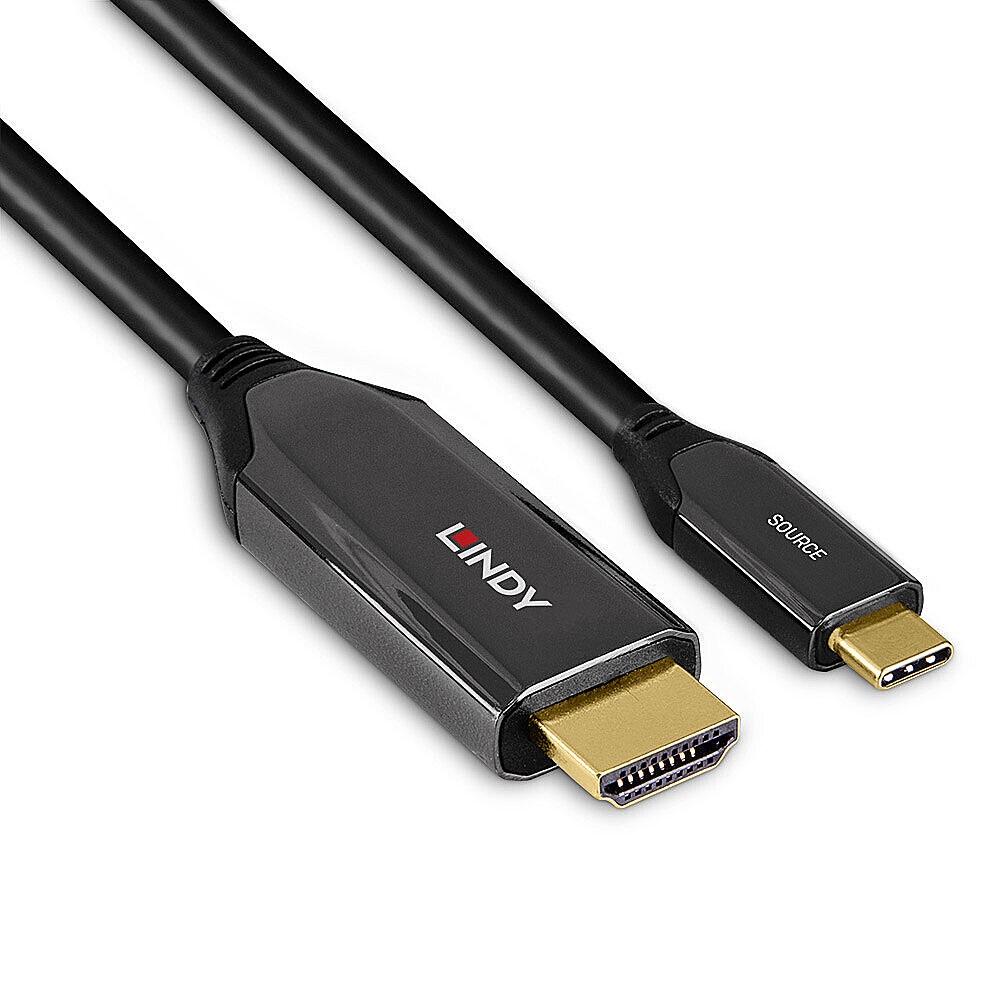 LINDY Cavo Adattatore USB Tipo-C a HDMI 8K60 da 1 m - Supporto Risoluzioni Fino a 7680x4320@60Hz