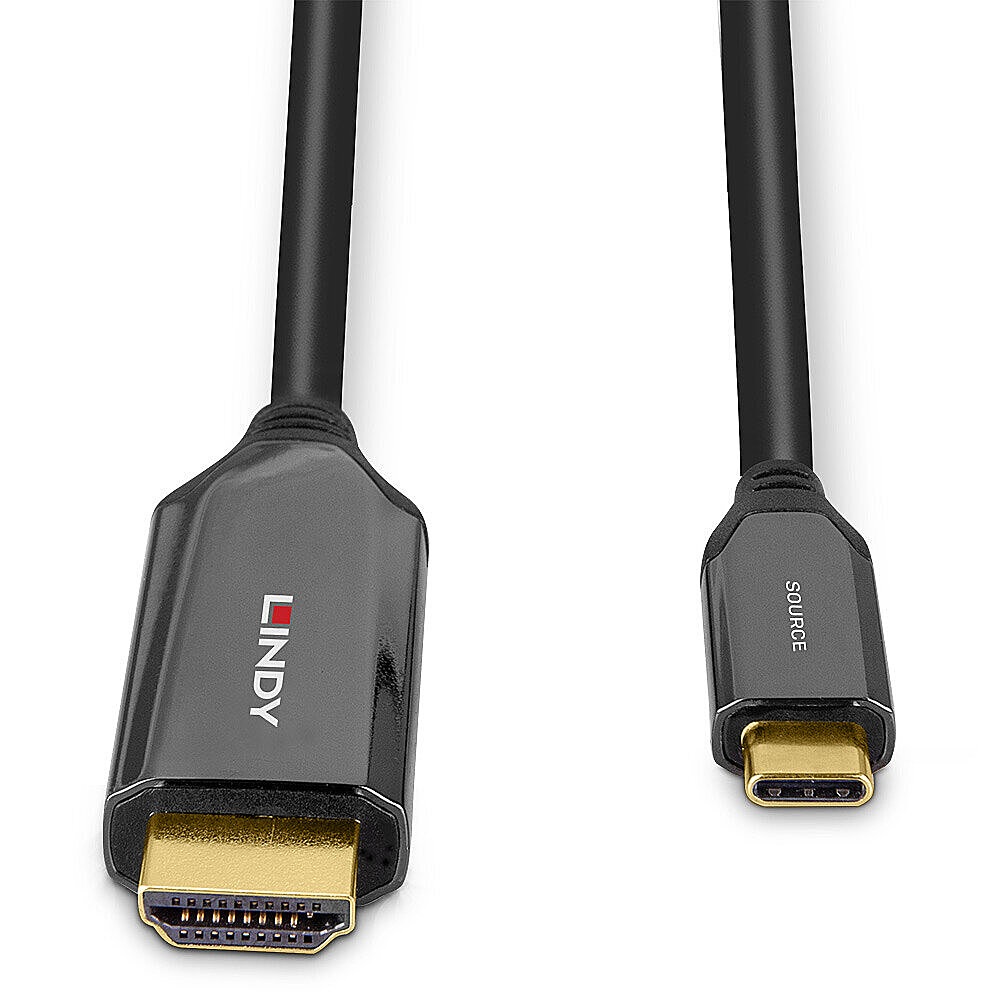 LINDY Cavo Adattatore USB Tipo-C a HDMI 8K60 da 1 m - Supporto Risoluzioni Fino a 7680x4320@60Hz