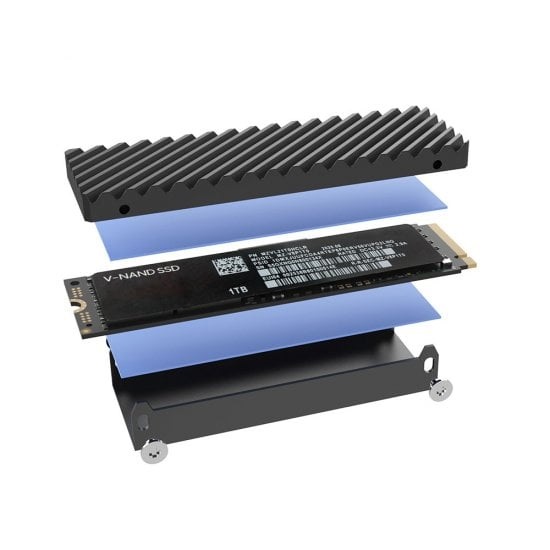 LINDY 43394 Case Esterno USB4 per SSD M.2 NVMe in Alluminio con Velocità di Trasferimento Fino a 40 Gbps