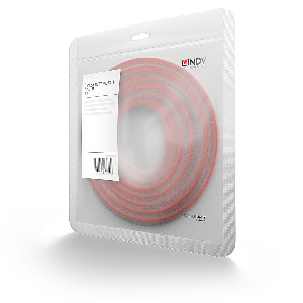 Lindy 45390 cavo di rete Rosso 10 m Cat6a S/FTP (S-STP)