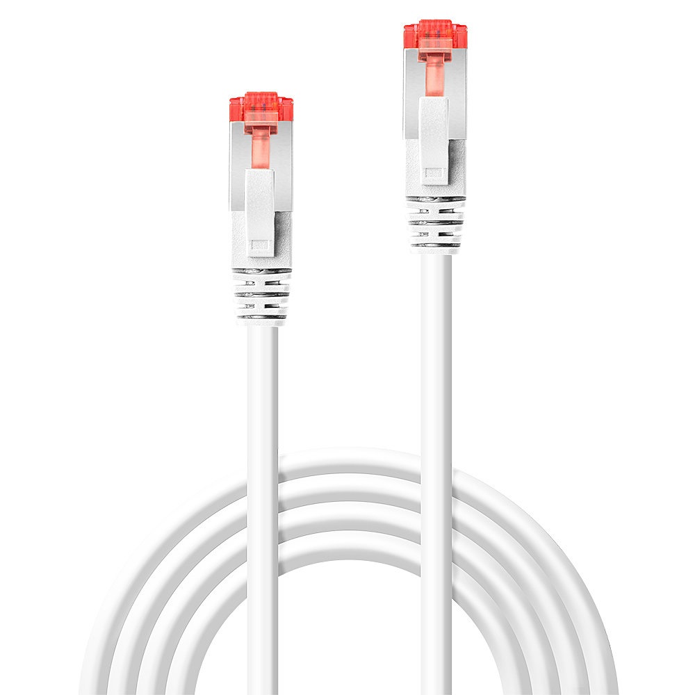 Lindy Cavo di rete S/FTP Cat.6 Bianco 3m con connettori RJ-45 e garanzia di 120M