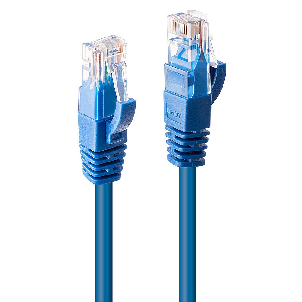 Lindy Cavo di Rete Cat.6 U/UTP 1m Blu - Connettori RJ-45