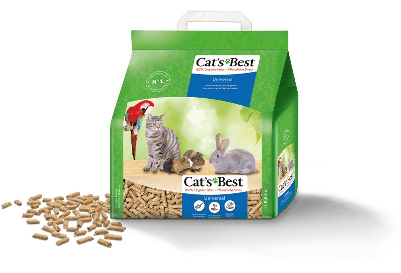 Cat's Best Universal Lettiera Naturale per Gatti e Piccoli Animali - 20 L (ca. 11 kg) - Elevata Capacità di Assorbimento e Biodegradabile