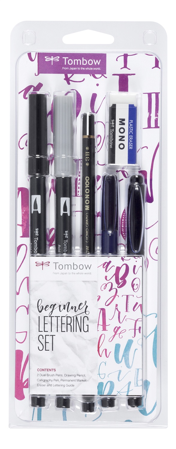 Tombow LS-BEG Set Calligrafia per Principianti - Kit Completo con Strumenti Essenziali