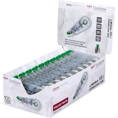 Tombow CT-CA4 Correttore a Nastro Mono Air 4,2 mm x 10 m - Conf. 20 Pezzi, Eccezionale Scorrevolezza e Silenziosità