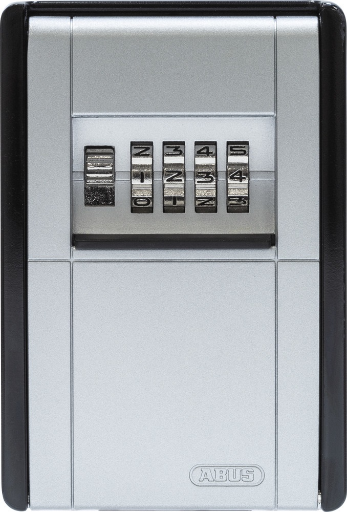 ABUS KeyGarage 787 BIG - Cassetta portachiavi a parete, fino a 50 chiavi, nero-argento, con bloccaggio in zinco e codice a 4 cifre