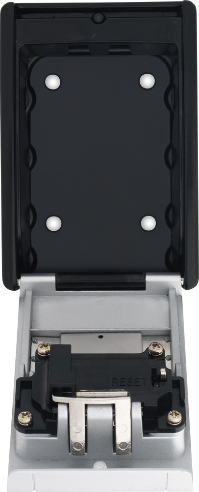 ABUS KeyGarage 787 BIG - Cassetta portachiavi a parete, fino a 50 chiavi, nero-argento, con bloccaggio in zinco e codice a 4 cifre