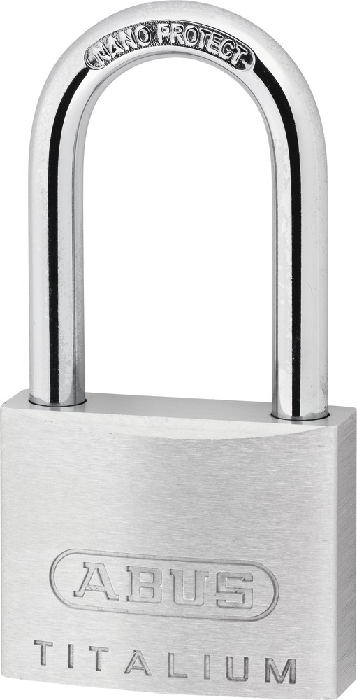 ABUS Lucchetto Titalium 64TI/40HB40 - Lucchetto convenzionale in alluminio speciale con grillo in acciaio temprato, livello di sicurezza 5