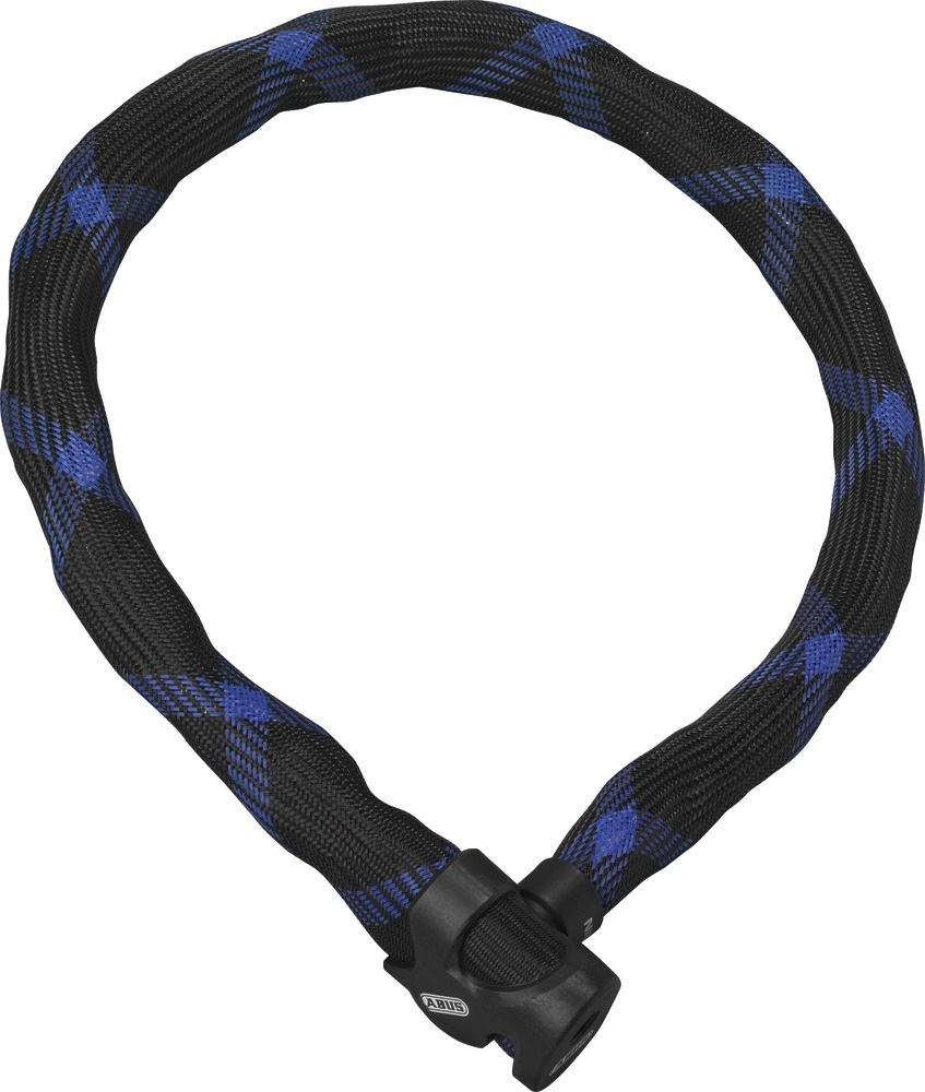 ABUS Ivera Chain 7210 Lucchetto a Catena per Bicicletta - 110 cm, Nero, Livello di Sicurezza 8, Catena Spessa 7 mm in Acciaio Temprato con Rivestimento in Fibra Sintetica